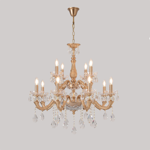Люстра Crystal Lux ELIZABETH SP8+4 BRASS фото 6 Люстра Crystal Lux ELIZABETH SP8+4 BRASS фото 6